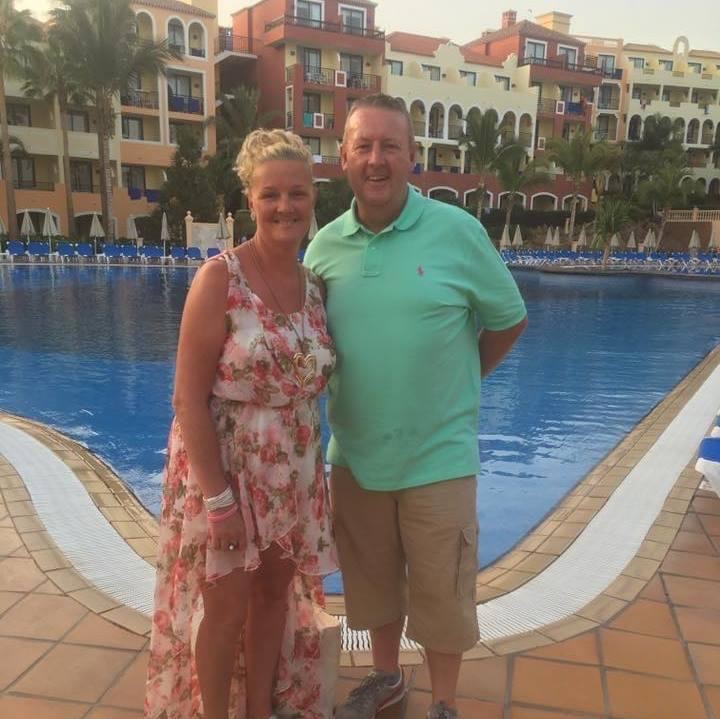 David with his wife Donna.